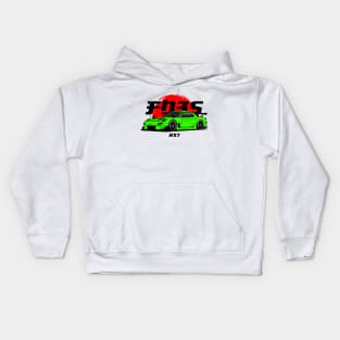 Green RX 7 JDM Kids Hoodie